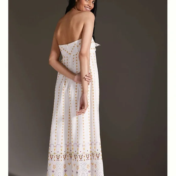 *NWT* Anthropologie Strapless Eyelet Jumpsuit